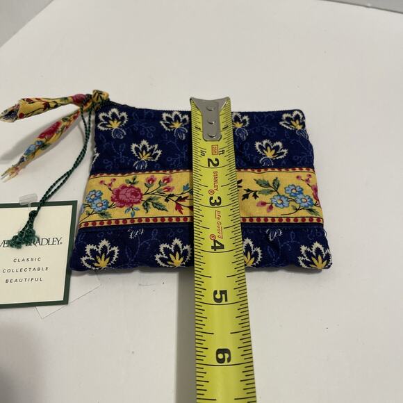 Vera Bradley Zippered Coin Purse Maison Blue New With Tags - Picture 6 of 6
